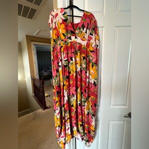 ***FINAL SALE!!! Trashy Diva Multicolor Floral Caftan
